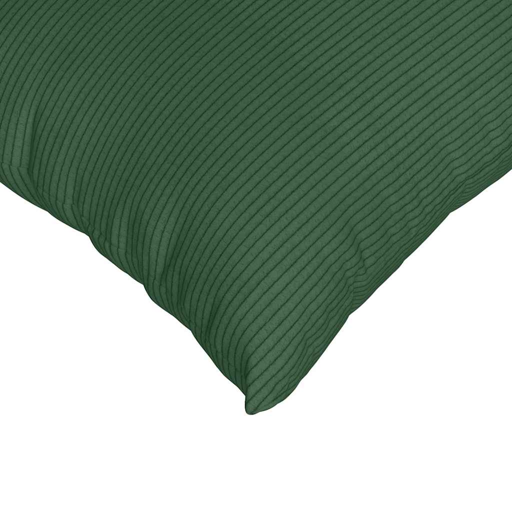 Sofapuder 2 pcs Mørkegrøn 50 x 50 cm Velourstof
