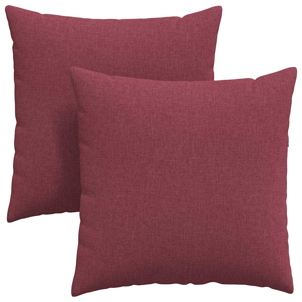 Sofapuder 2 pcs Vinrød 60 x 60 cm Stof