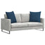 Sofapuder 2 pcs Blå 60 x 60 cm Stof