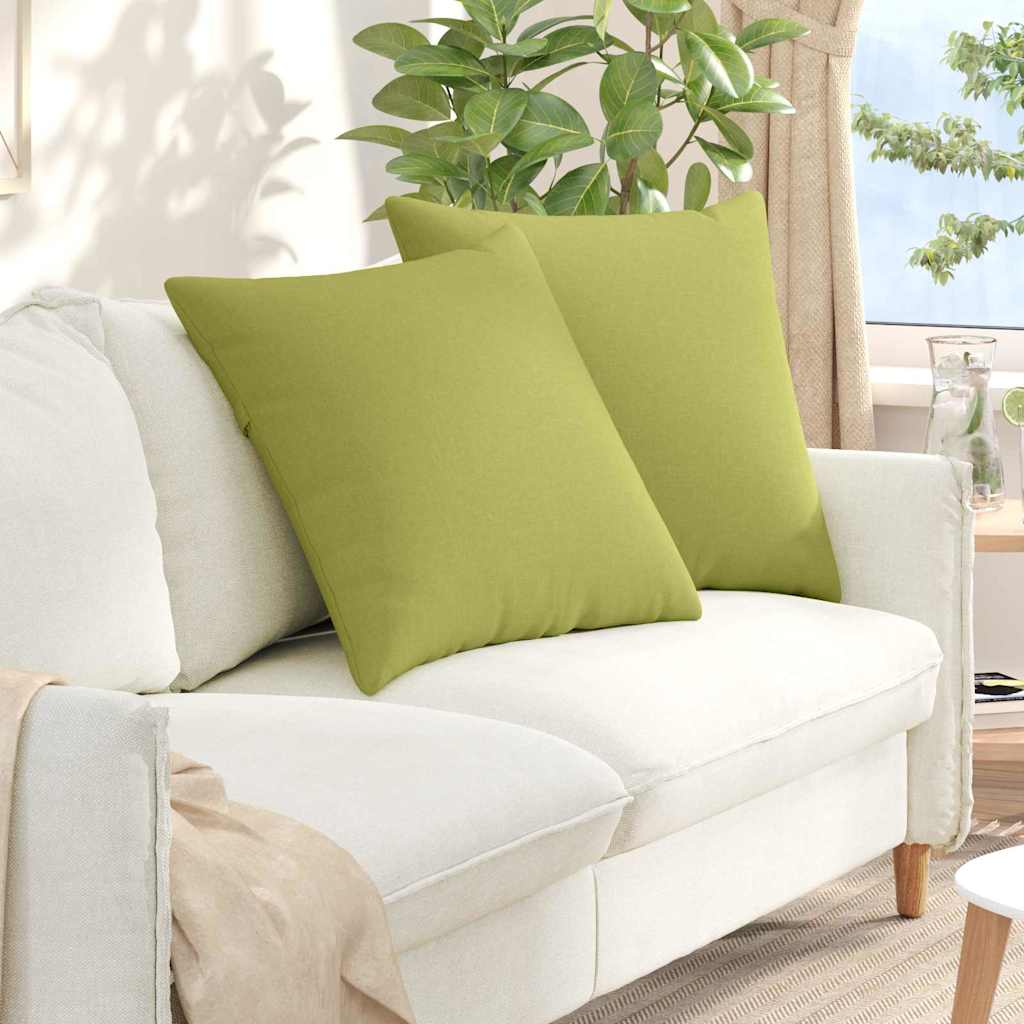 Sofapuder 2 pcs Lys grøn 60 x 60 cm Stof