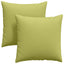 Sofapuder 2 pcs Lys grøn 60 x 60 cm Stof