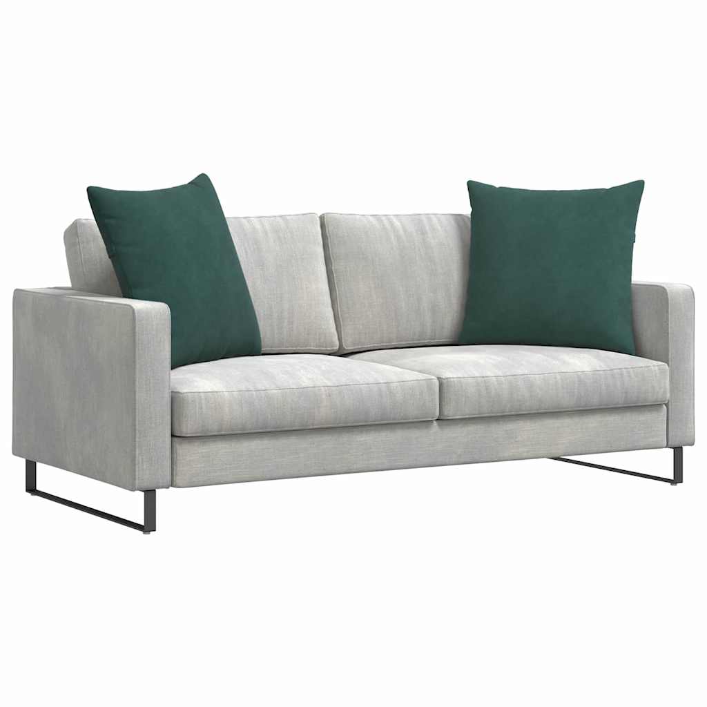 Sofapuder 2 pcs Mørkegrøn 60 x 60 cm Velourstof