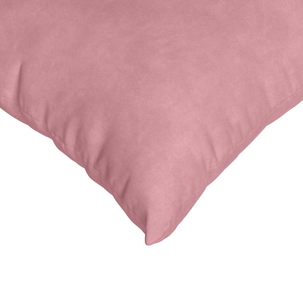 Sofapuder 2 pcs Lyserød 60 x 60 cm Velourstof