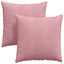 Sofapuder 2 pcs Lyserød 60 x 60 cm Velourstof