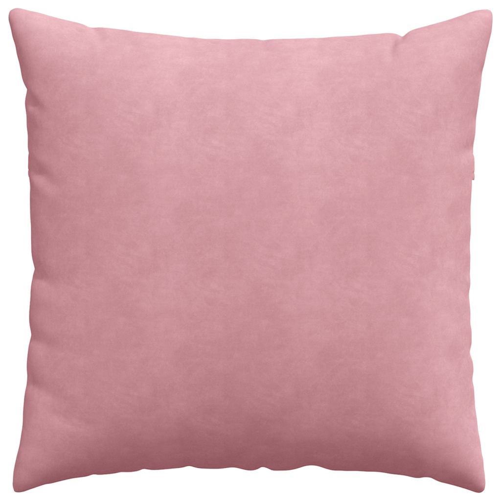 Sofapuder 2 pcs Lyserød 60 x 60 cm Velourstof