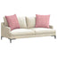 Sofapuder 2 pcs Lyserød 60 x 60 cm Velourstof