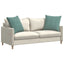 Sofapuder 2 pcs Havgrøn 60 x 60 cm Velourstof