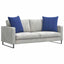 Sofapuder 2 pcs Politi blå 60 x 60 cm Velourstof