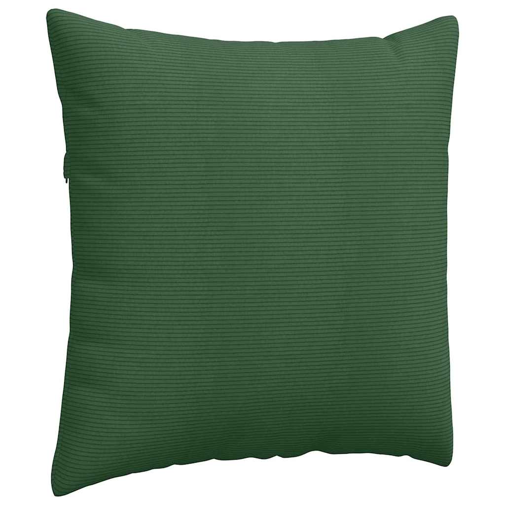 Sofapuder 2 pcs Mørkegrøn 60 x 60 cm Velourstof