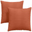 Sofapuder 2 pcs Rød orange 60 x 60 cm Velourstof