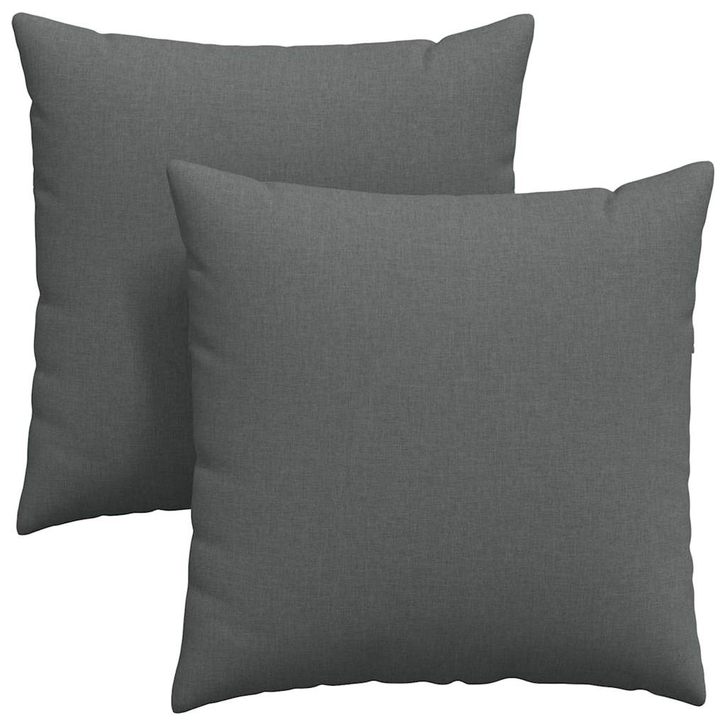 Sofapuder 2 pcs Mørkegrå 80 x 80 cm Stof