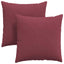 Sofapuder 2 pcs Vinrød 80 x 80 cm Stof