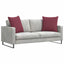 Sofapuder 2 pcs Vinrød 80 x 80 cm Stof