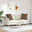 Sofapuder 2 pcs Brun 80 x 80 cm Stof