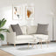 Sofapuder 2 pcs Gråbrun 80 x 80 cm Stof
