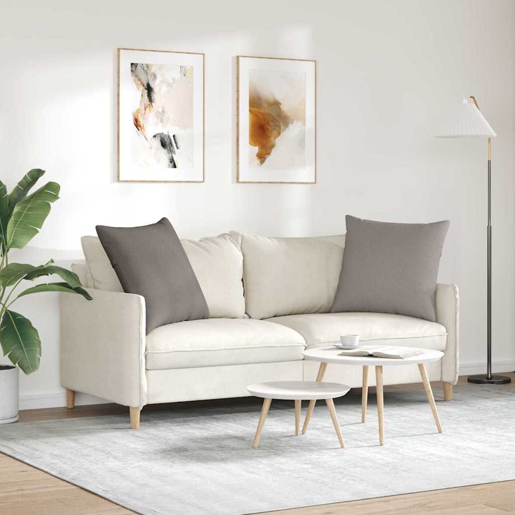 Sofapuder 2 pcs Gråbrun 80 x 80 cm Stof