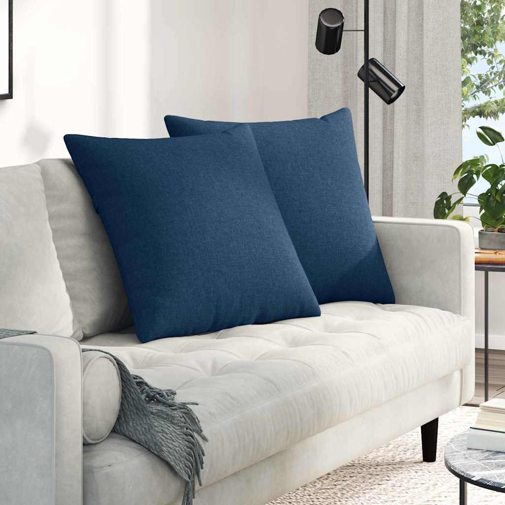 Sofapuder 2 pcs Blå 80 x 80 cm Stof