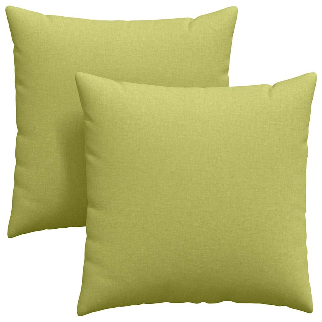 Sofapuder 2 pcs Lys grøn 80 x 80 cm Stof