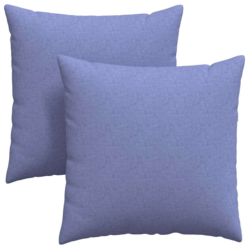 Sofapuder 2 pcs Jeans blå 80 x 80 cm Stof