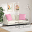 Sofapuder 2 pcs Lyserød 80 x 80 cm Stof