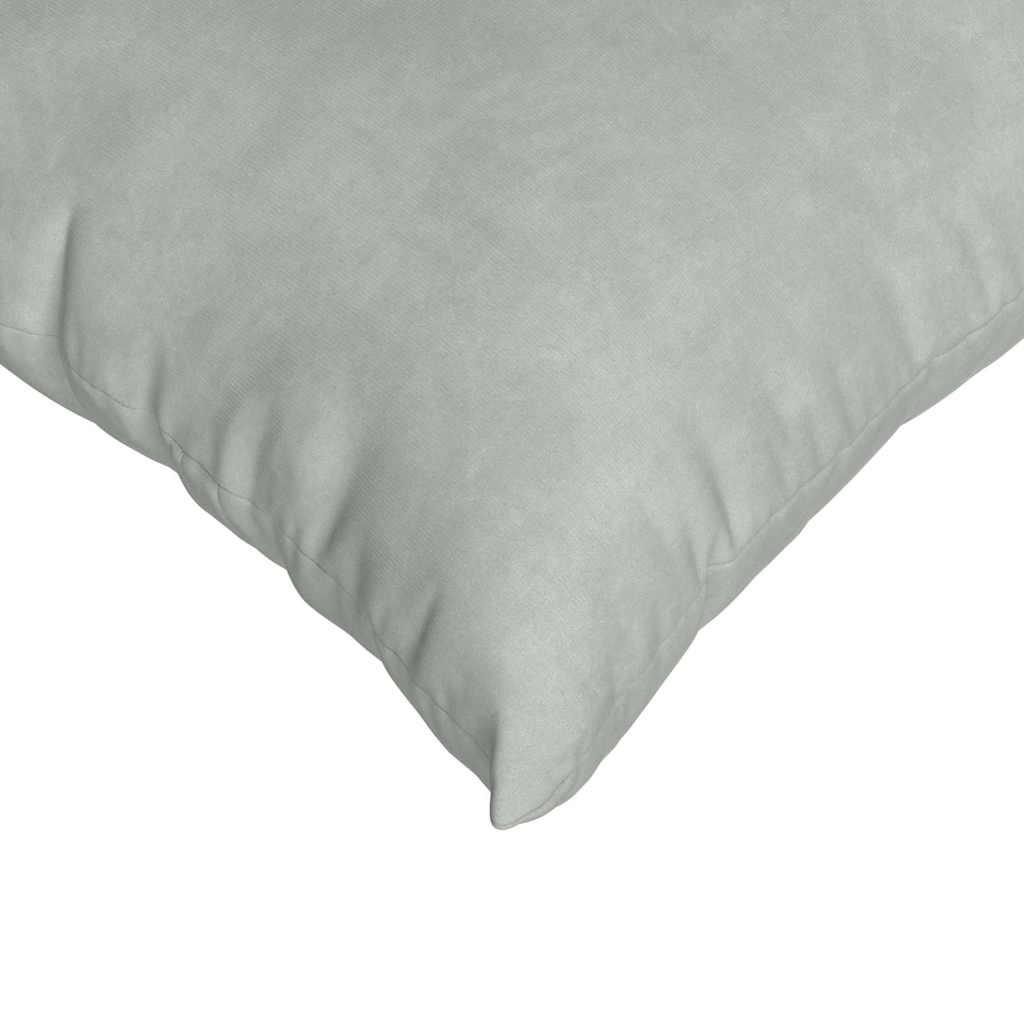 Sofapuder 2 pcs Lysegrå 80 x 80 cm Velourstof
