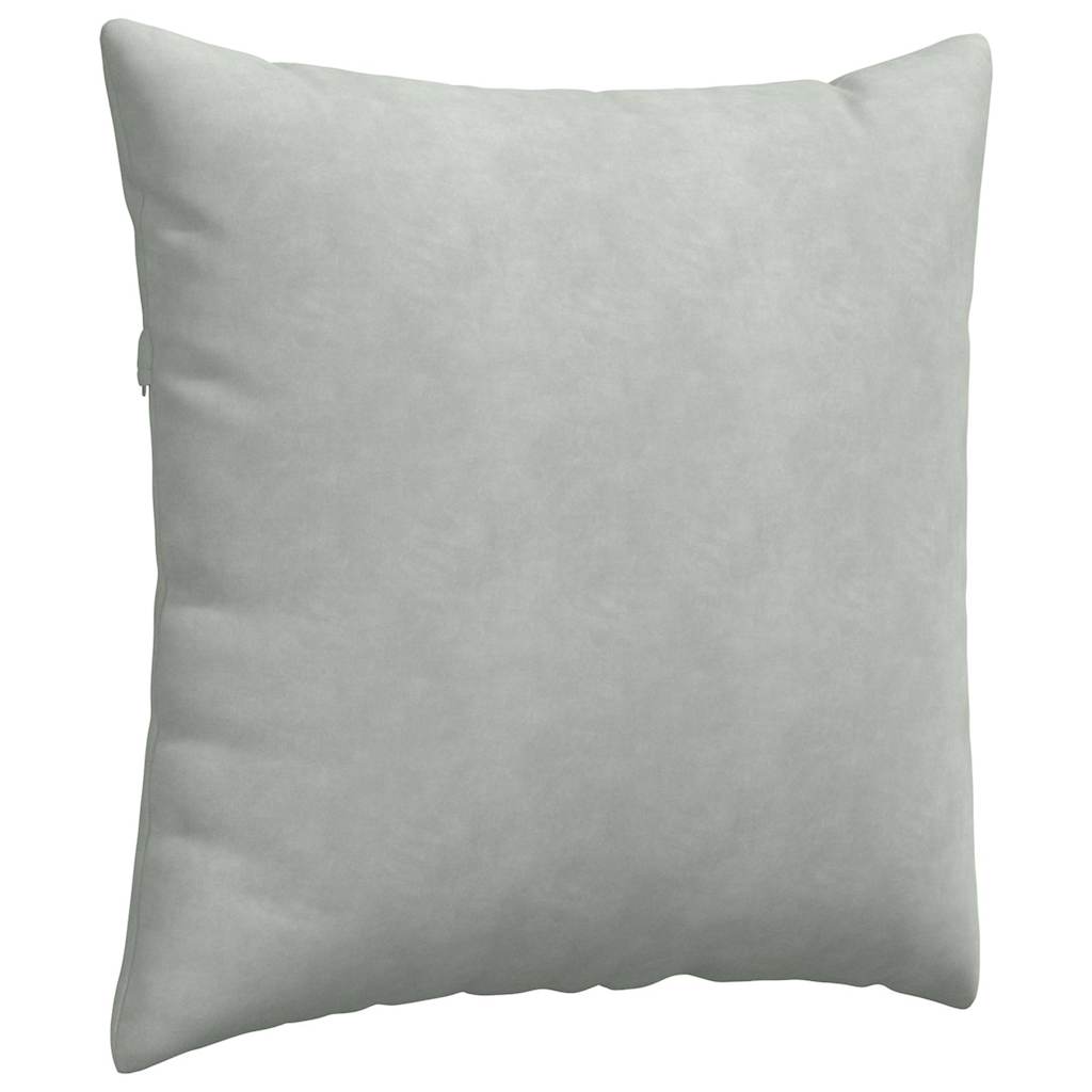 Sofapuder 2 pcs Lysegrå 80 x 80 cm Velourstof