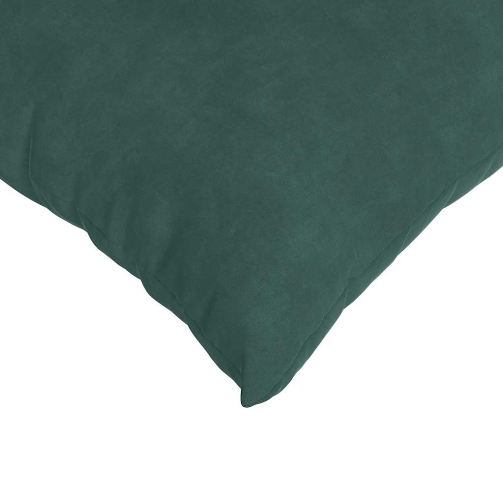 Sofapuder 2 pcs Mørkegrøn 80 x 80 cm Velourstof