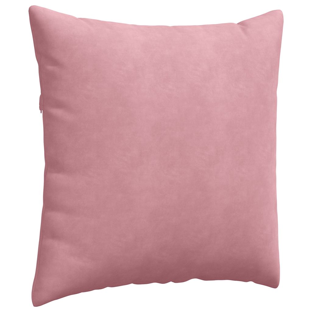 Sofapuder 2 pcs Lyserød 80 x 80 cm Velourstof