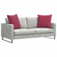 Sofapuder 2 pcs Vinrød 80 x 80 cm Velourstof