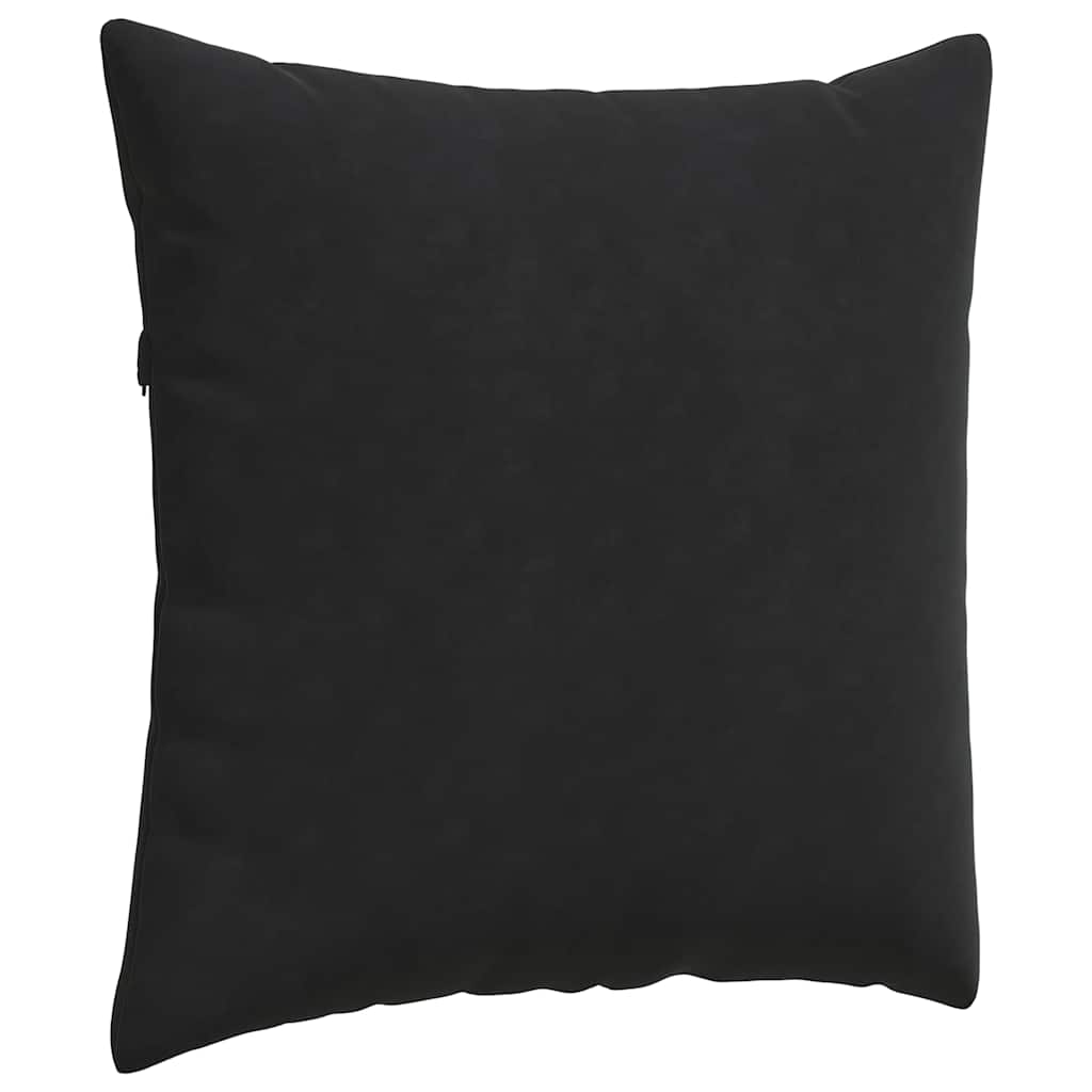 Sofapuder 2 pcs Sort 80 x 80 cm Velourstof