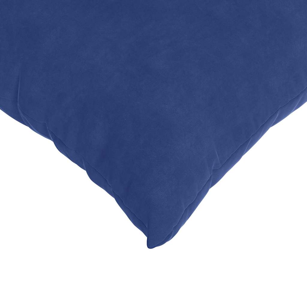 Sofapuder 2 pcs Politi blå 80 x 80 cm Velourstof