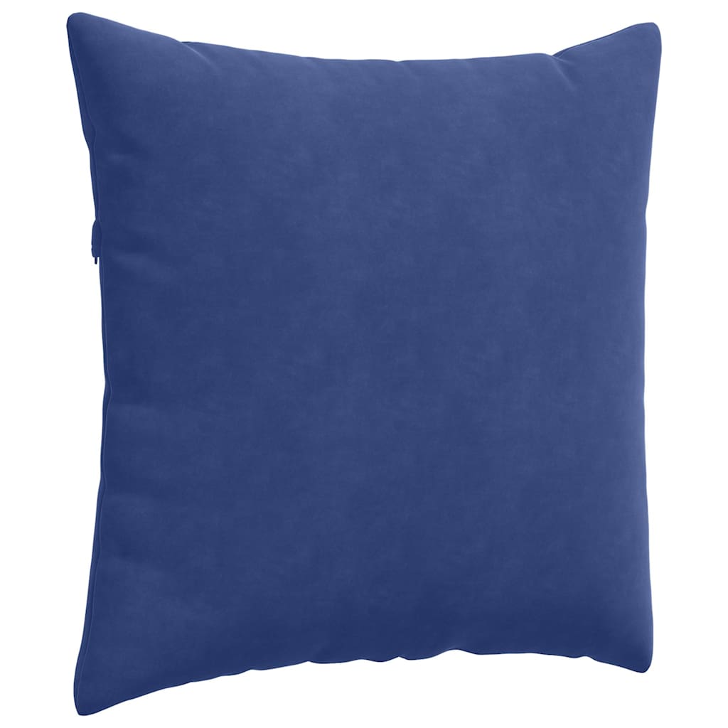 Sofapuder 2 pcs Politi blå 80 x 80 cm Velourstof