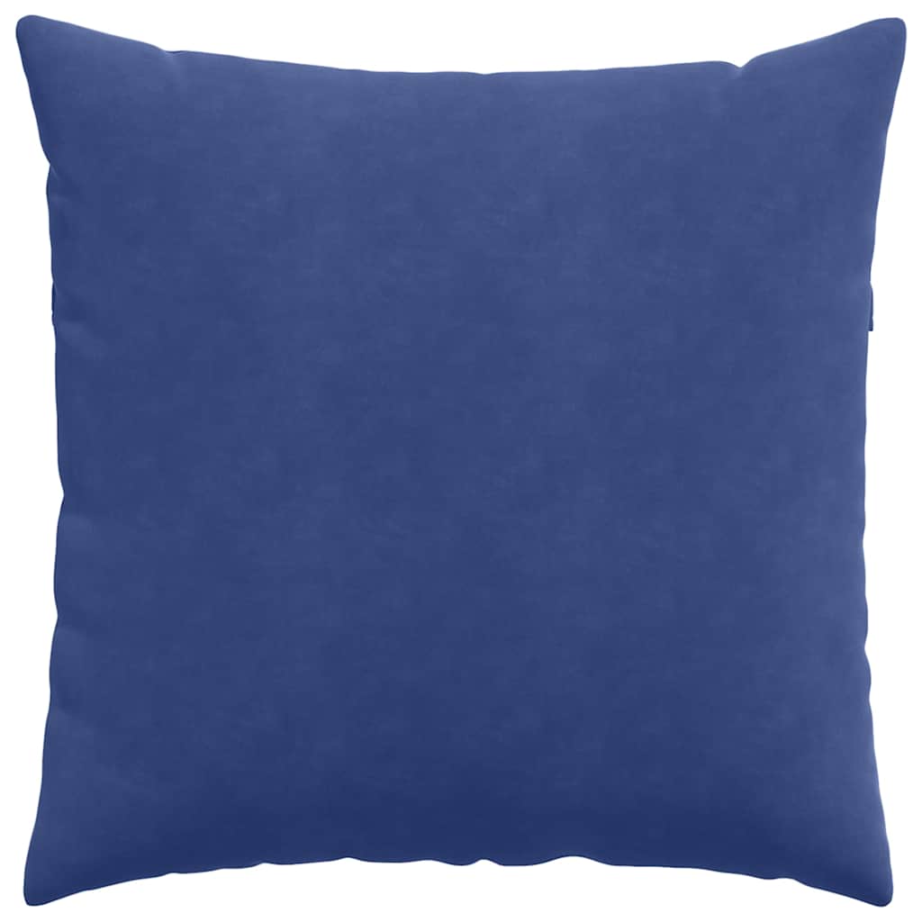 Sofapuder 2 pcs Politi blå 80 x 80 cm Velourstof