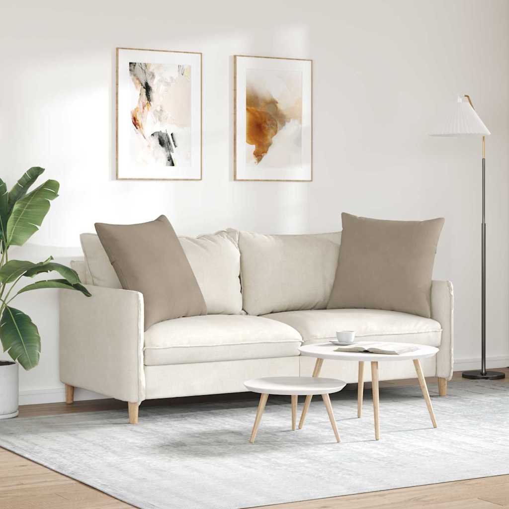 Sofapuder 2 pcs Gråbrun 80 x 80 cm Stof