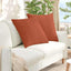 Sofapuder 2 pcs Rød orange 80 x 80 cm Velourstof