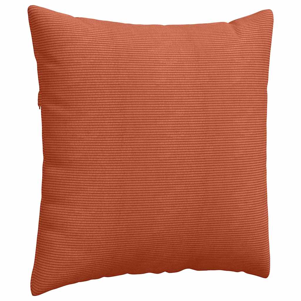 Sofapuder 2 pcs Rød orange 80 x 80 cm Velourstof