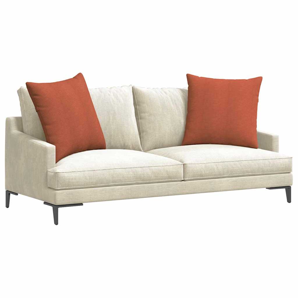 Sofapuder 2 pcs Rød orange 80 x 80 cm Velourstof