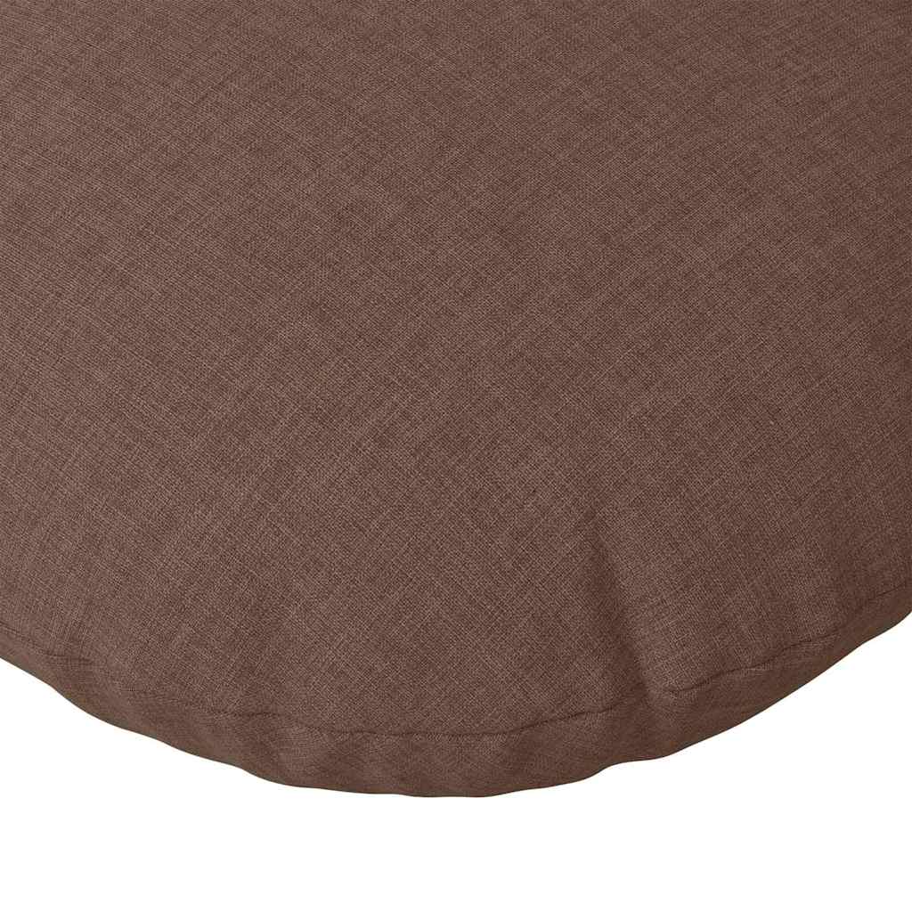 Sædepuder 2 pcs Brun Ø30 x 13 cm Stof