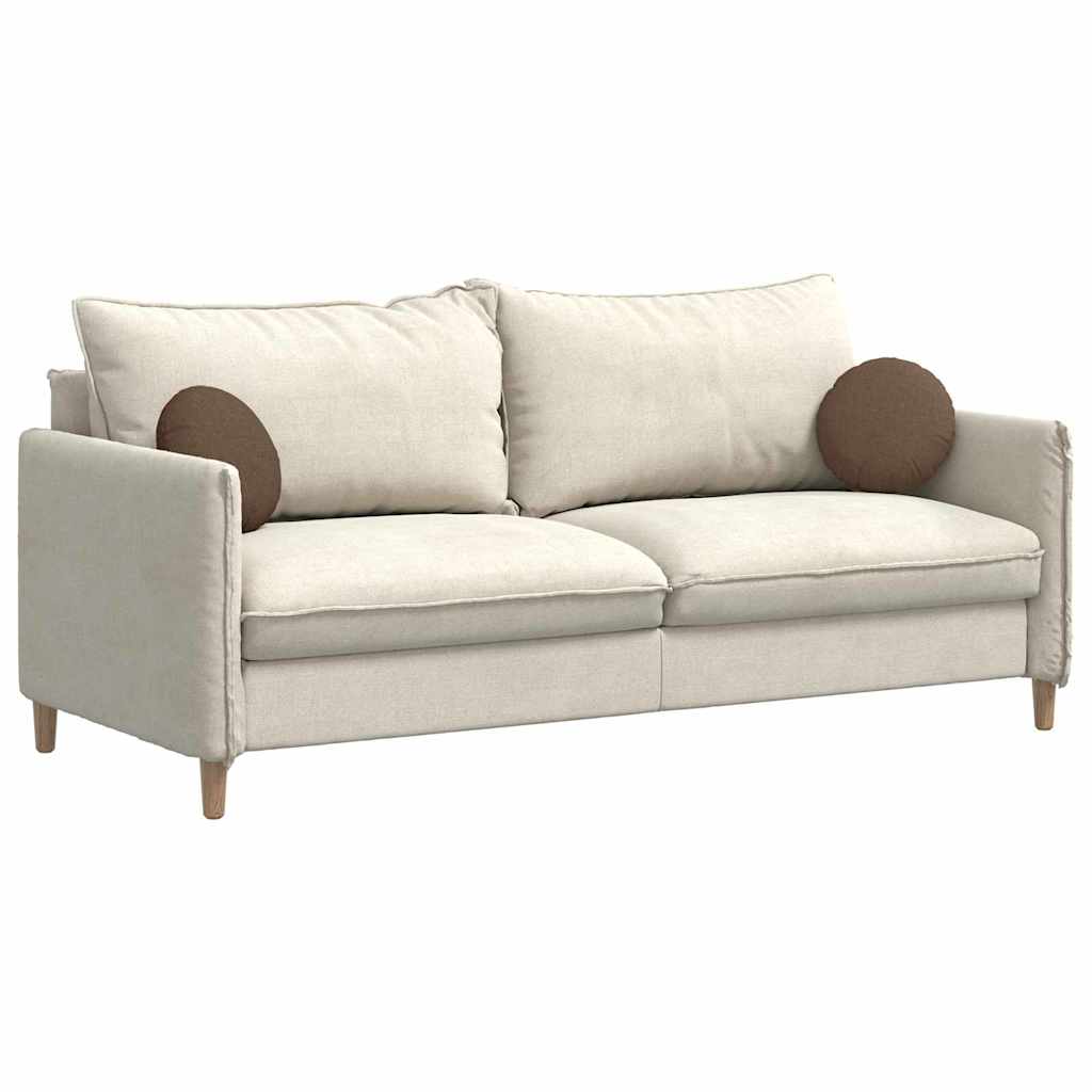 Sædepuder 2 pcs Brun Ø30 x 13 cm Stof
