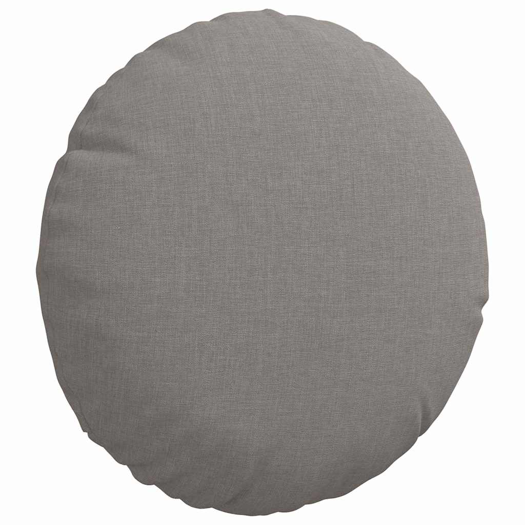 Sædepuder 2 pcs Gråbrun Ø30 x 13 cm Stof