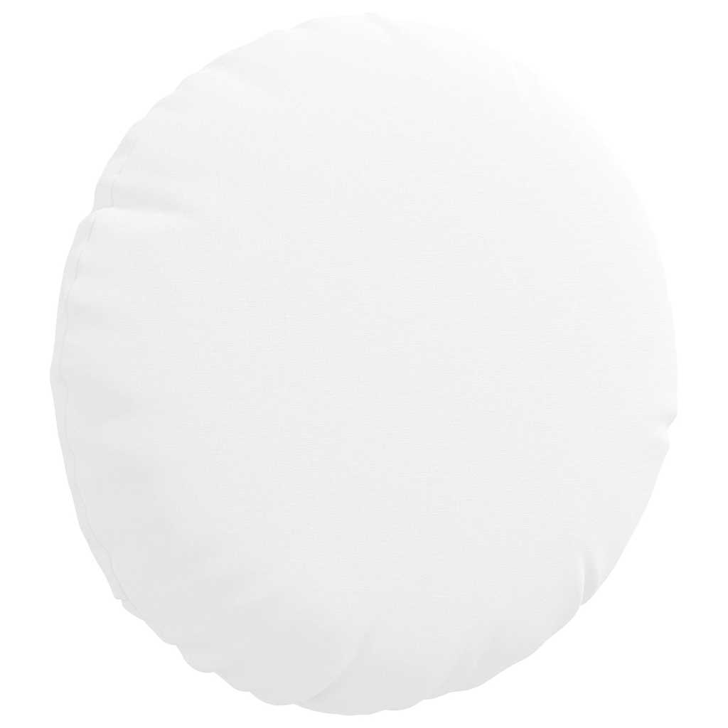 Sædepuder 2 pcs Hvid Ø30 x 13 cm Stof