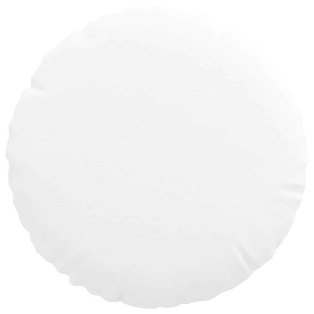 Sædepuder 2 pcs Hvid Ø30 x 13 cm Stof
