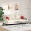 Sædepuder 2 pcs Rød Ø30 x 13 cm Stof