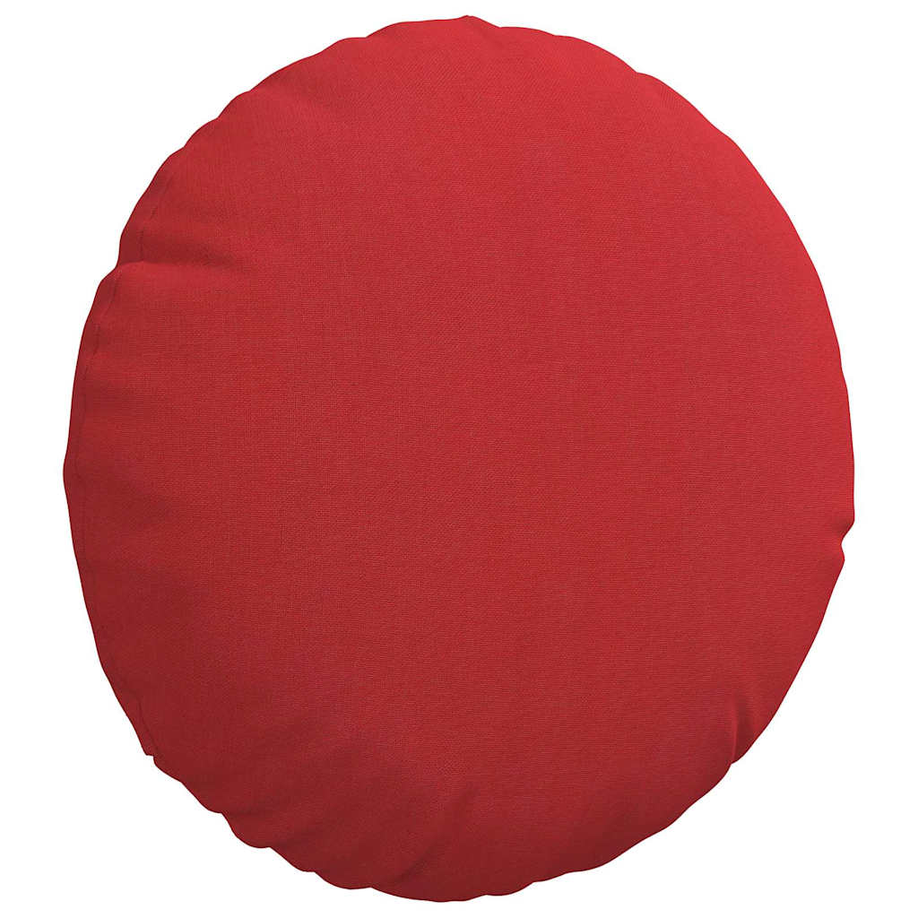 Sædepuder 2 pcs Rød Ø30 x 13 cm Stof