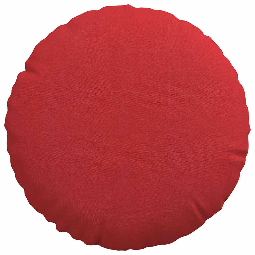 Sædepuder 2 pcs Rød Ø30 x 13 cm Stof
