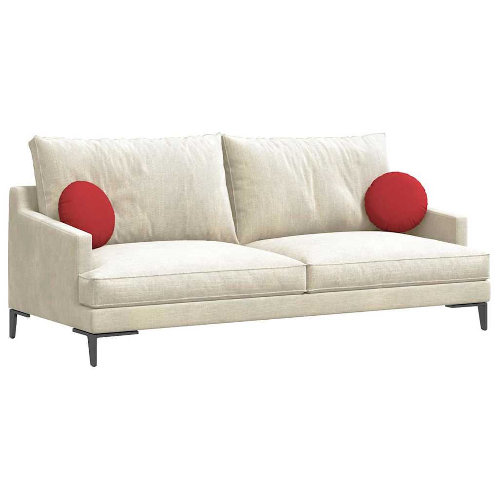 Sædepuder 2 pcs Rød Ø30 x 13 cm Stof