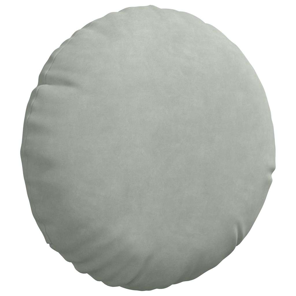 Sædepuder 2 pcs Lysegrå Ø30 x 13 cm Fløjl