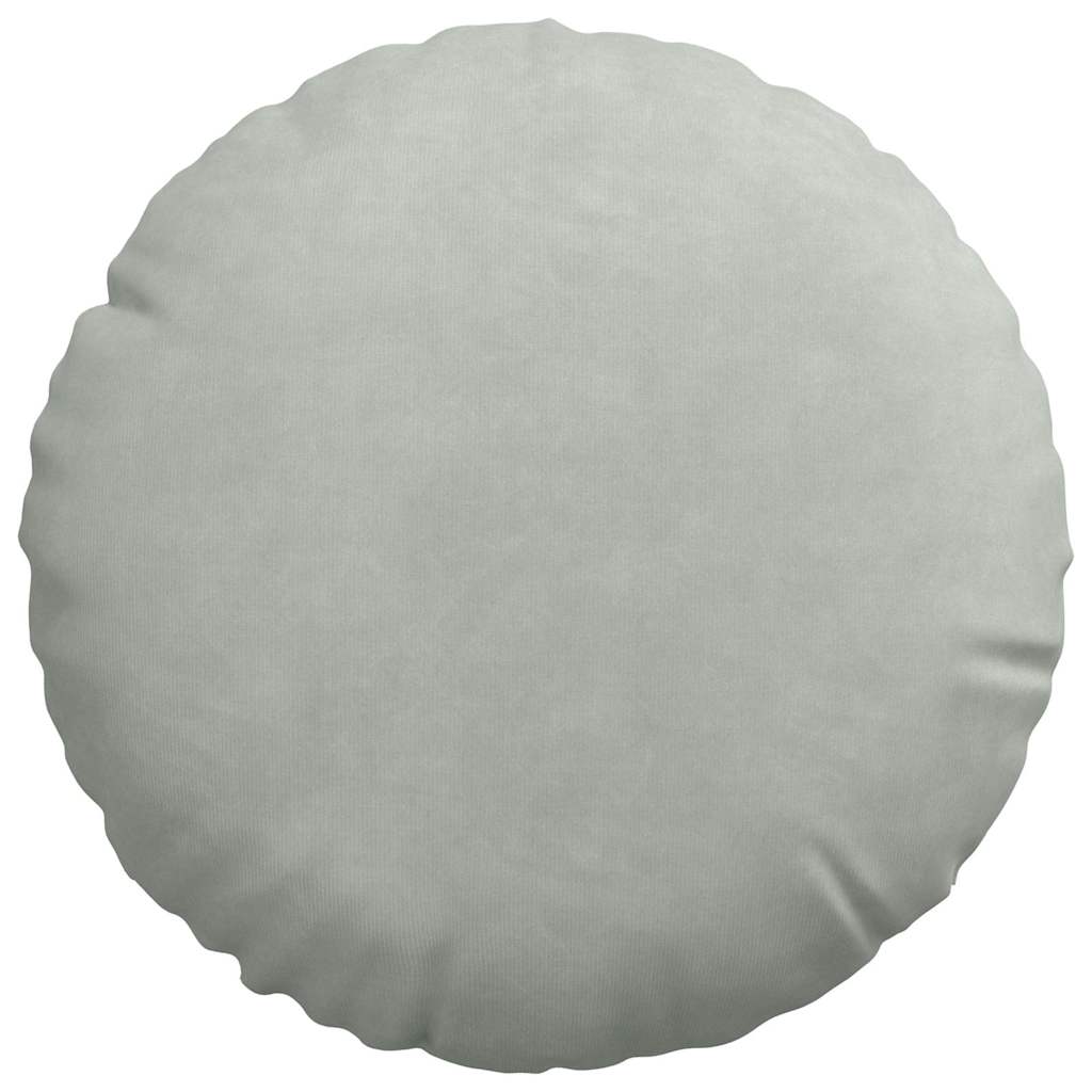 Sædepuder 2 pcs Lysegrå Ø30 x 13 cm Fløjl