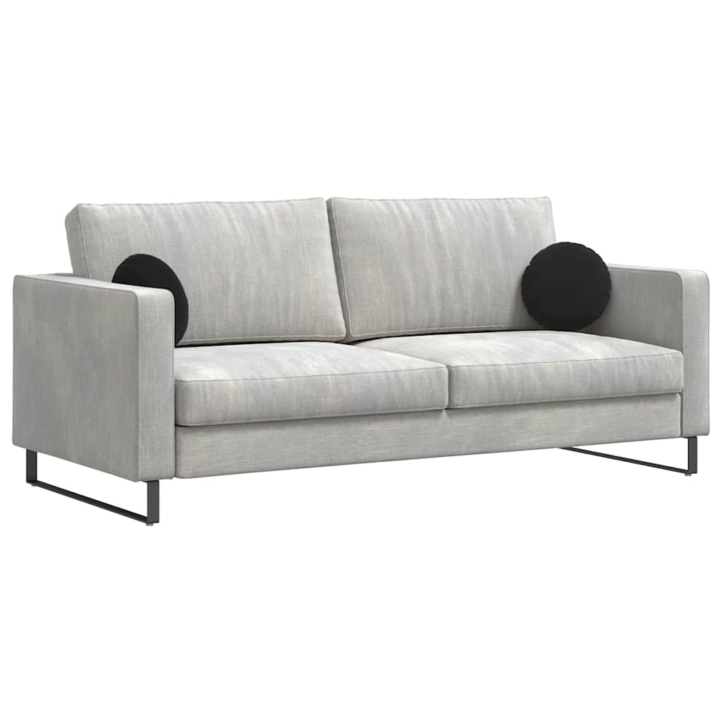 Sædepuder 2 pcs Sort Ø30 x 13 cm Fløjl