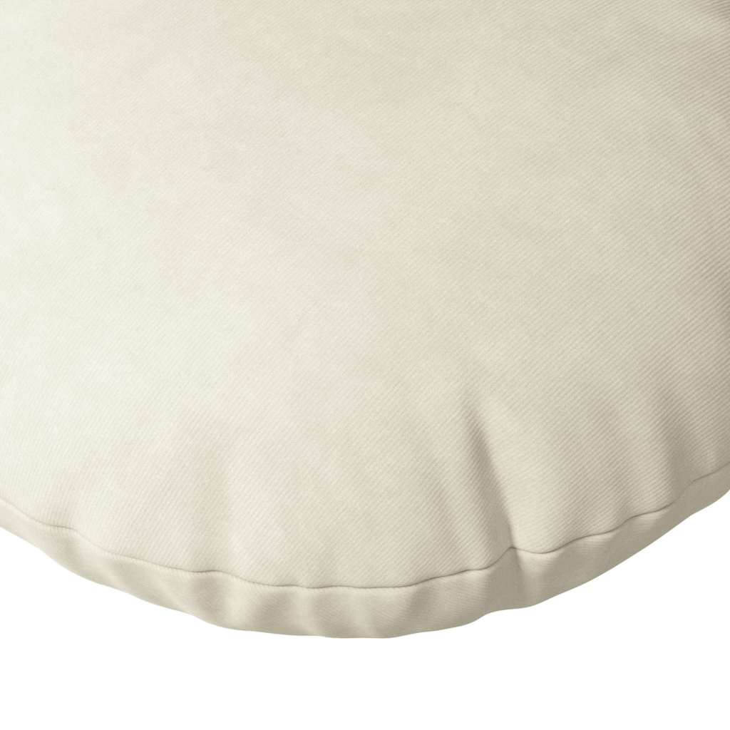 Sædepuder 2 pcs Creme Ø30 x 13 cm Fløjl